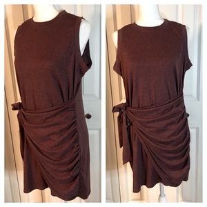 Front Wrap Shirt Dress, XL